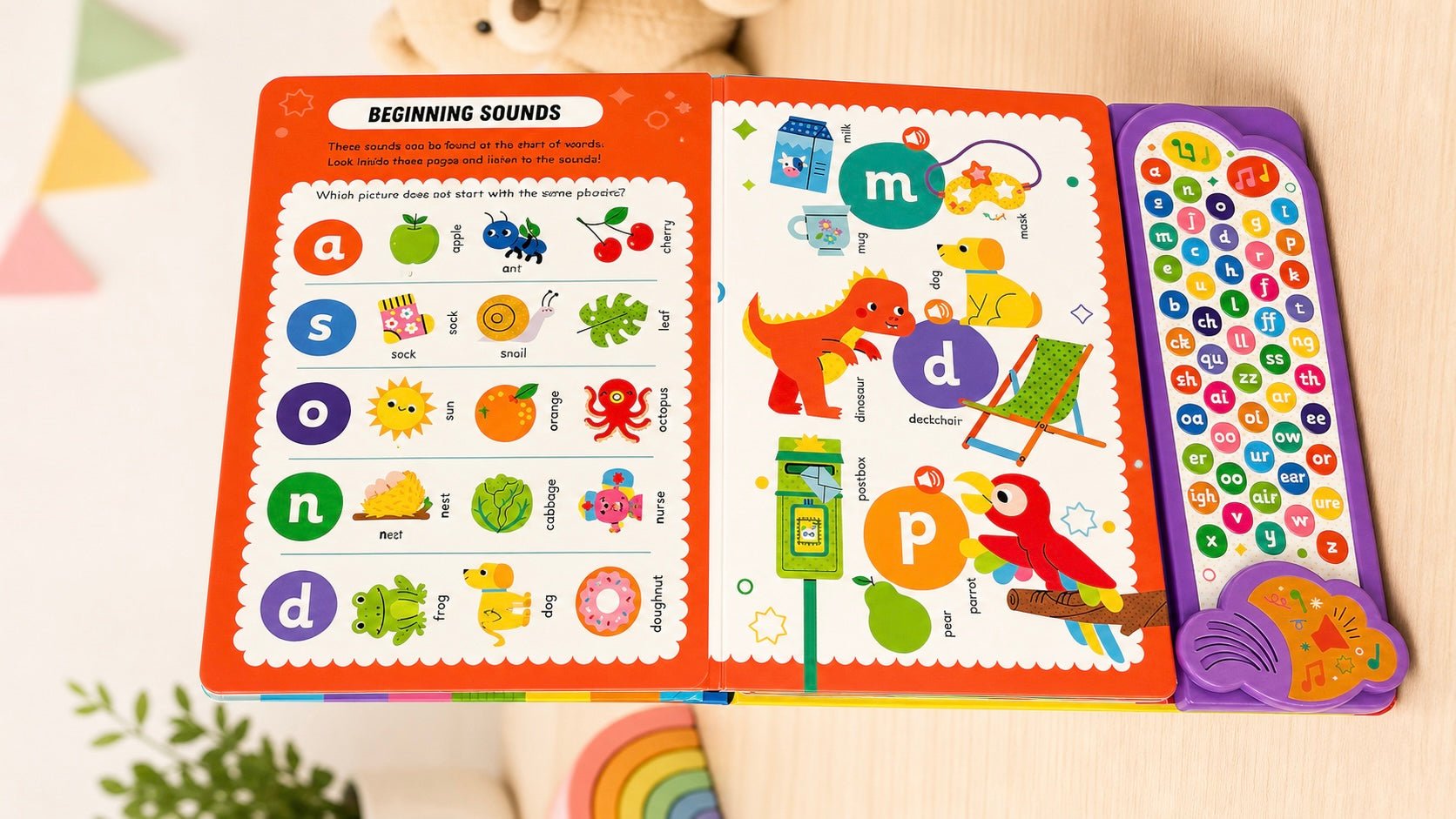 My First Phonics Sound Book – Interactive Learning Book for Kids (50 Sounds)