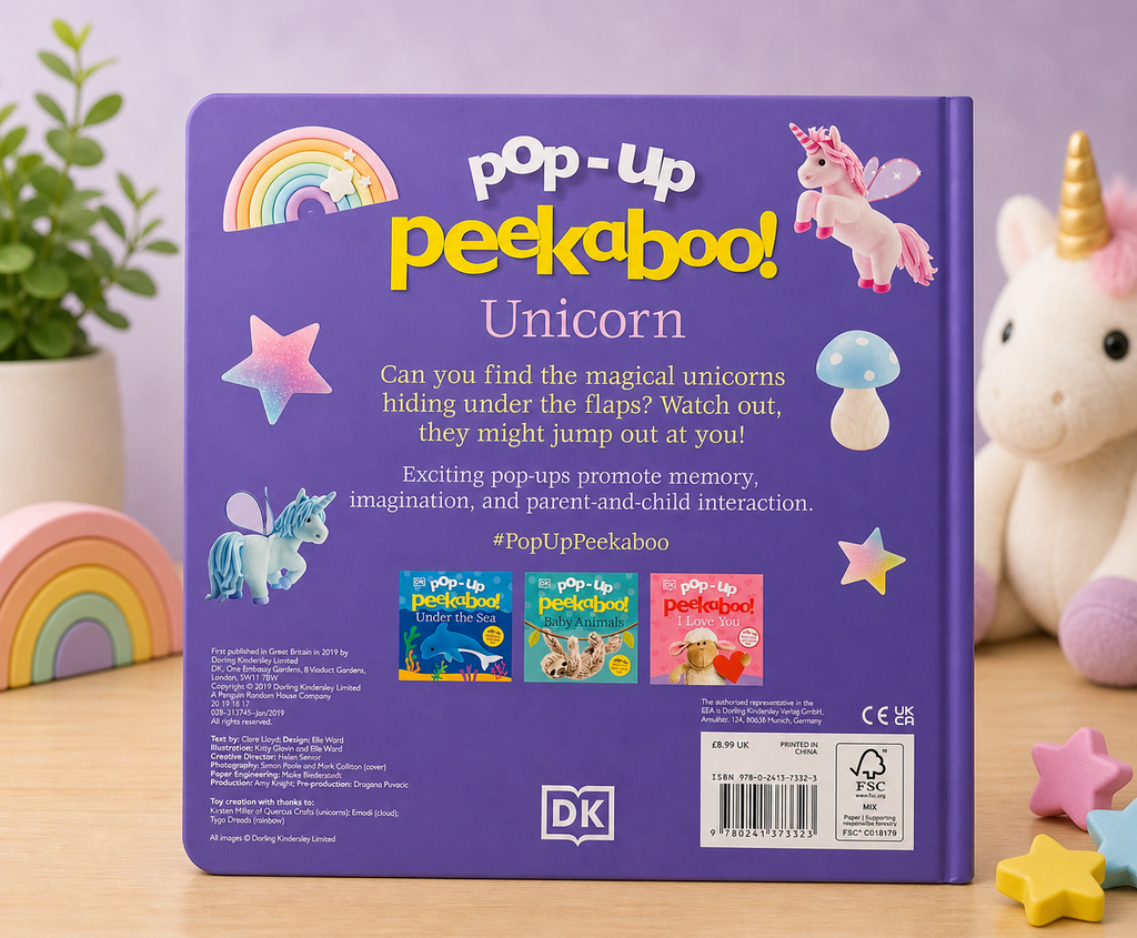 Pop-Up Peekaboo Unicorn| Interactive Baby Book (1–3 Years)