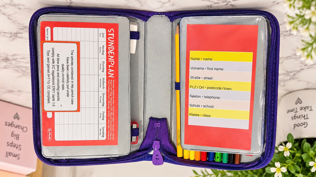 Herlitz Purple Pencil Case