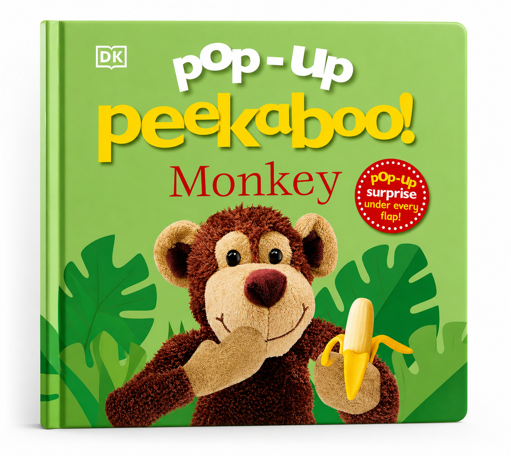 Pop-Up Peekaboo Monkey | Interactive Baby Book (1–3 Years)