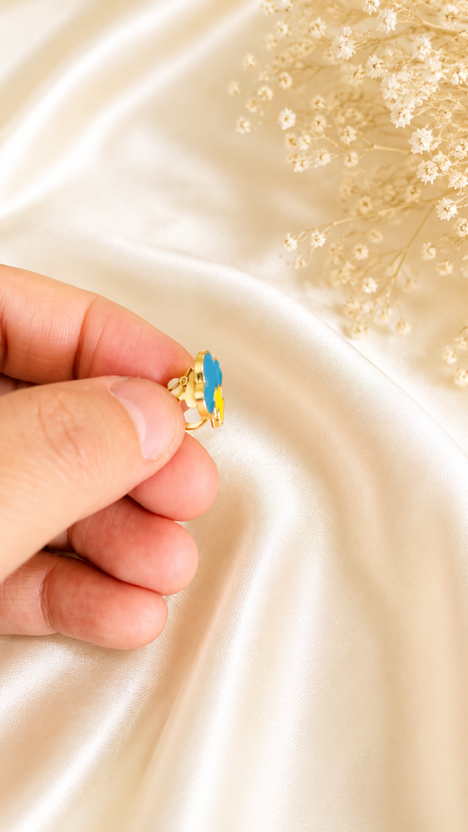 Kids Clip-On Earrings | No Piercing | Cute Enamel Designs | Gold-Tone