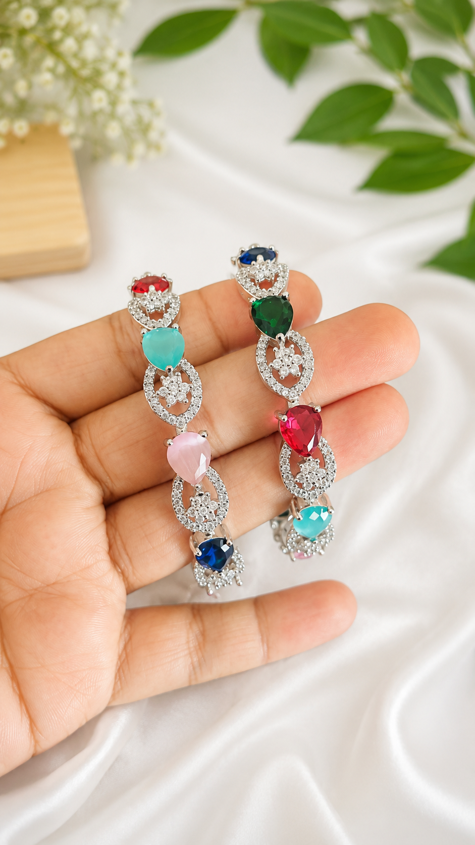 Premium A.D Multi Stone Bangles