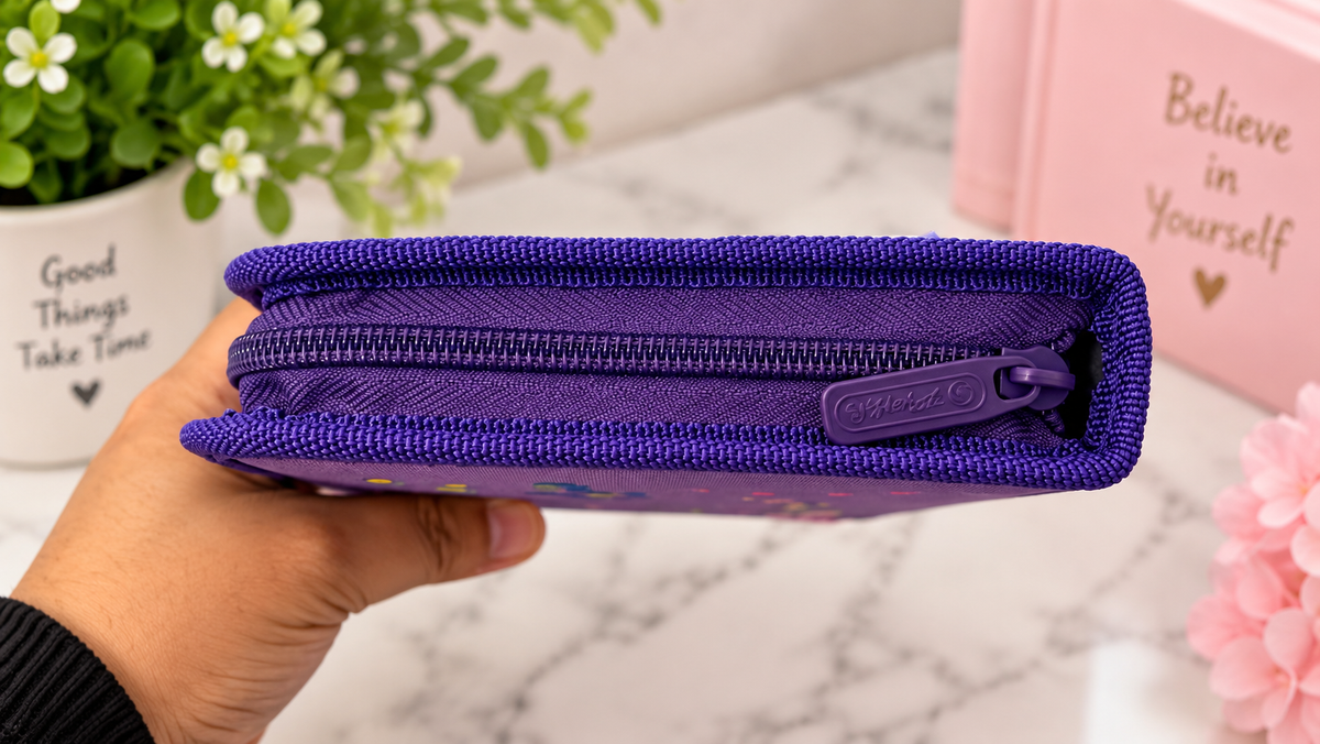 Herlitz Purple Pencil Case