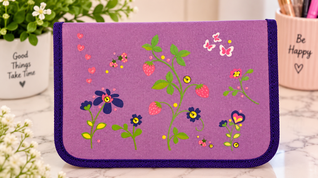 Herlitz Purple Pencil Case
