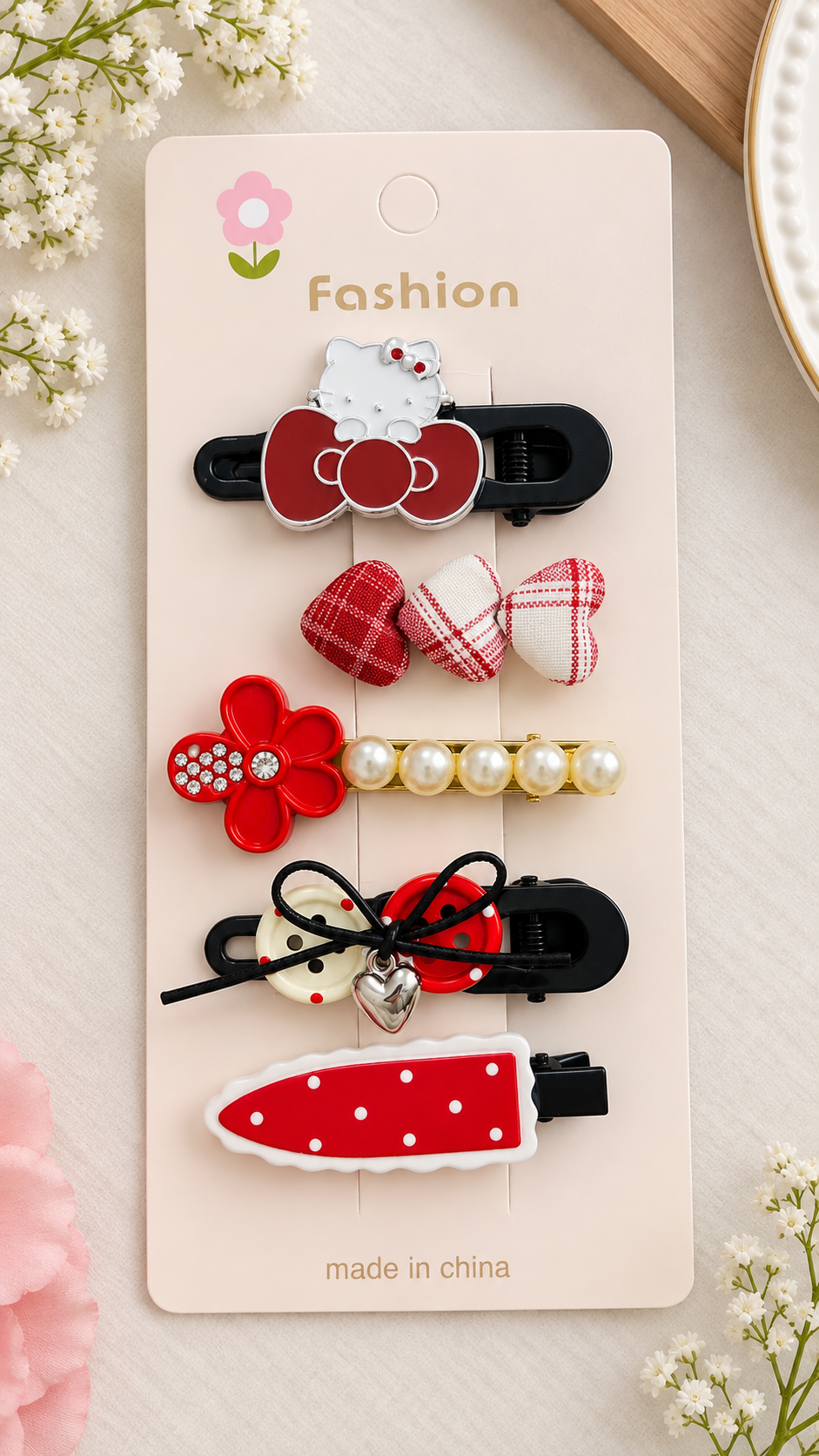 kids Hair Clips Set 5 in 1