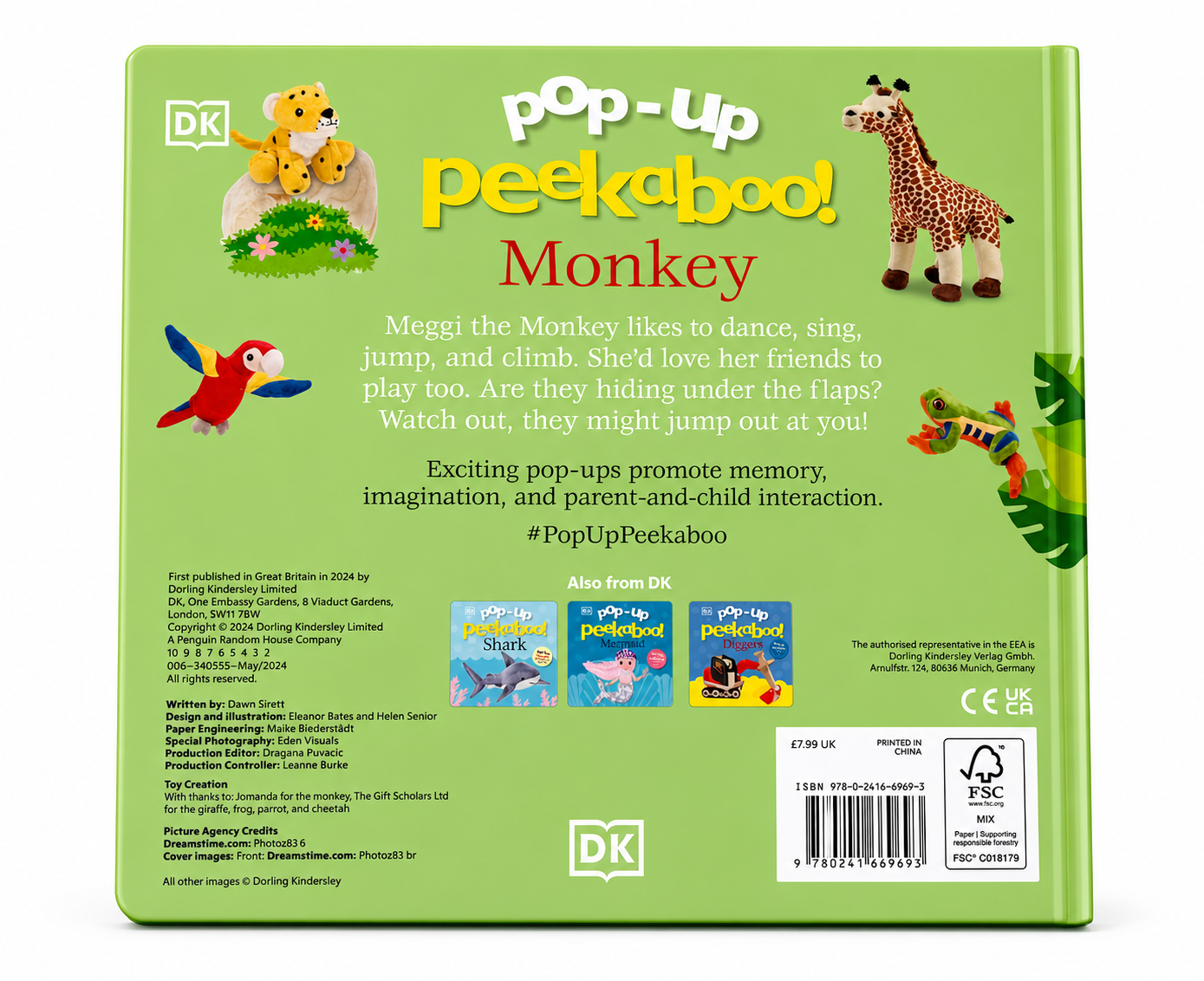 Pop-Up Peekaboo Monkey | Interactive Baby Book (1–3 Years)