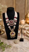 Traditional Indian Bridal Necklace Set with Matching Earrings & Ring