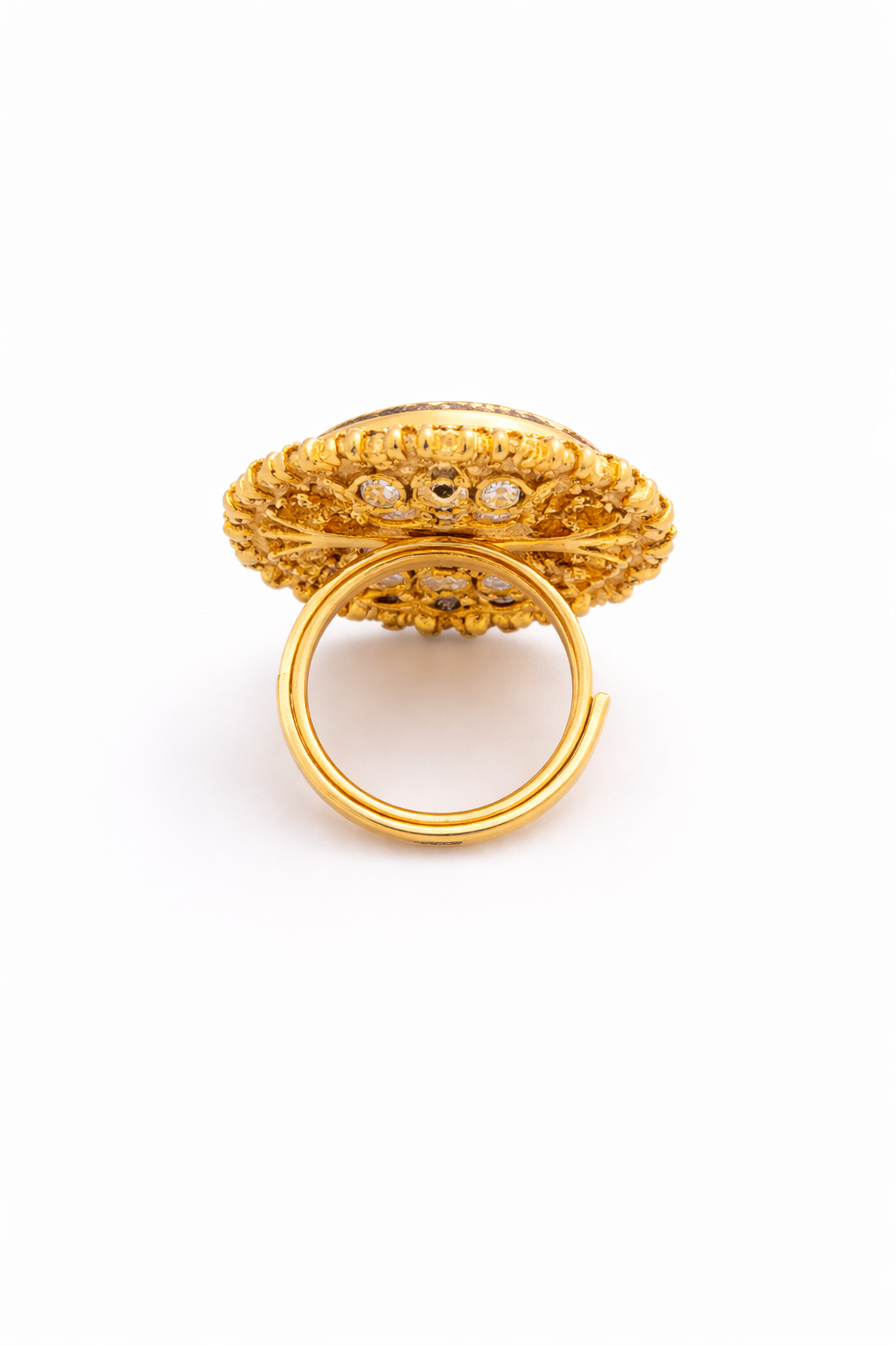 Indian Traditional Pachi Kundan Rings
