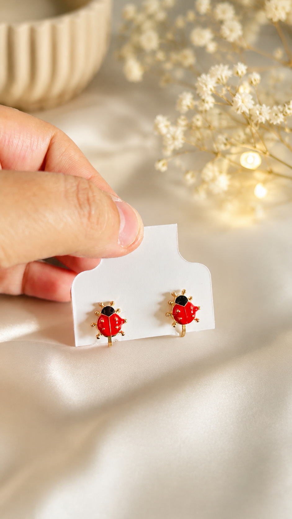 Kids Clip-On Earrings | No Piercing | Cute Enamel Designs | Gold-Tone