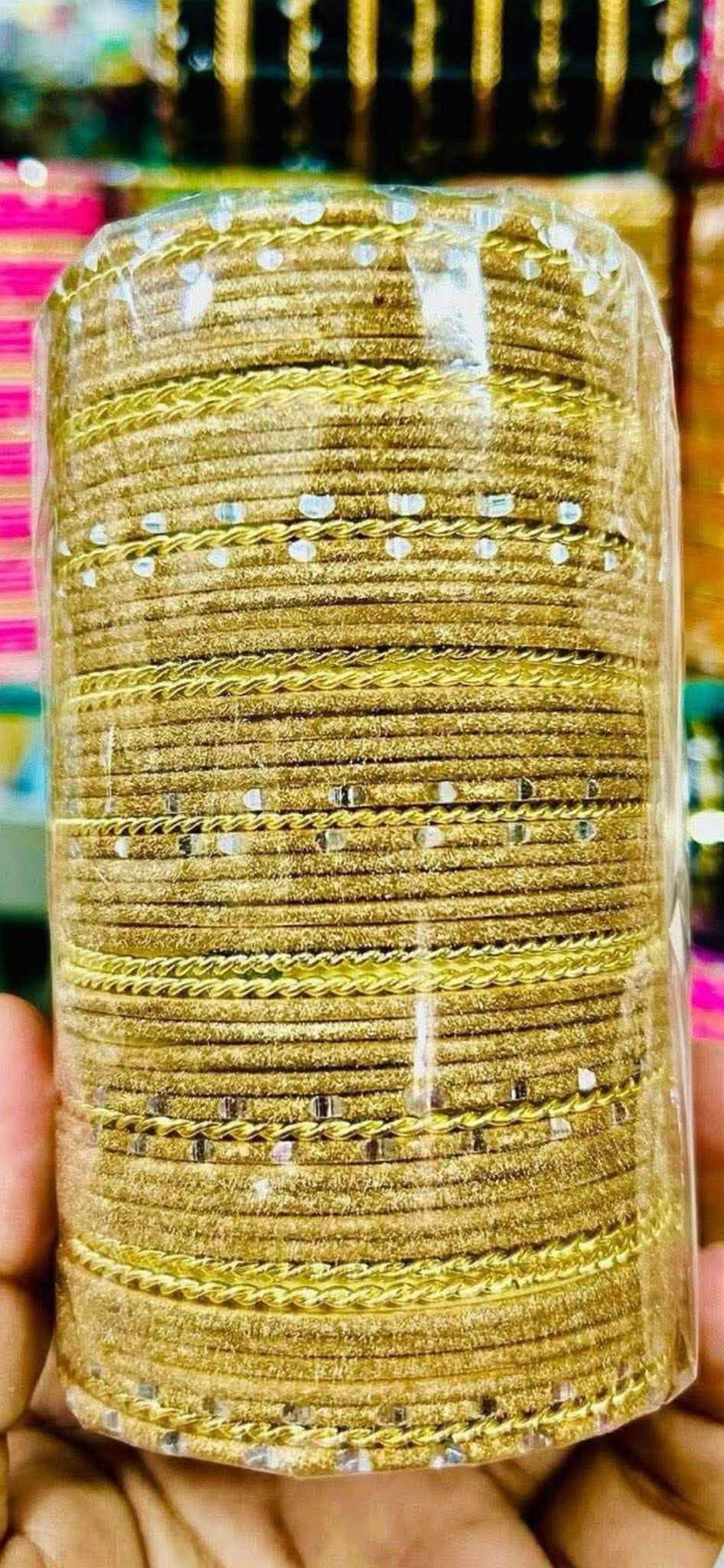 Luxury Velvet Beaded Bangles Set (45 Pieces) – Traditional Festive Collection