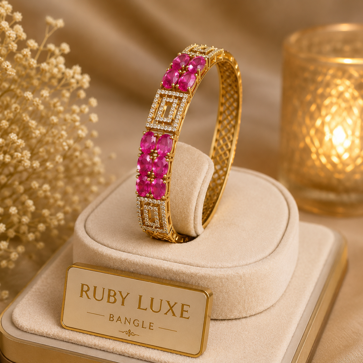 Exclusive Ruby Luxe Bangle