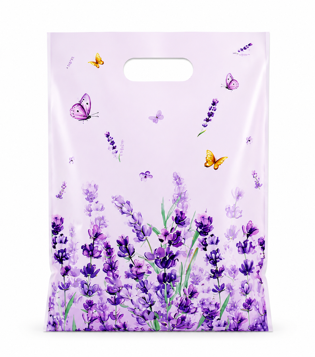 Lavender Butterfly Gift Bags 10 Pieces Pack