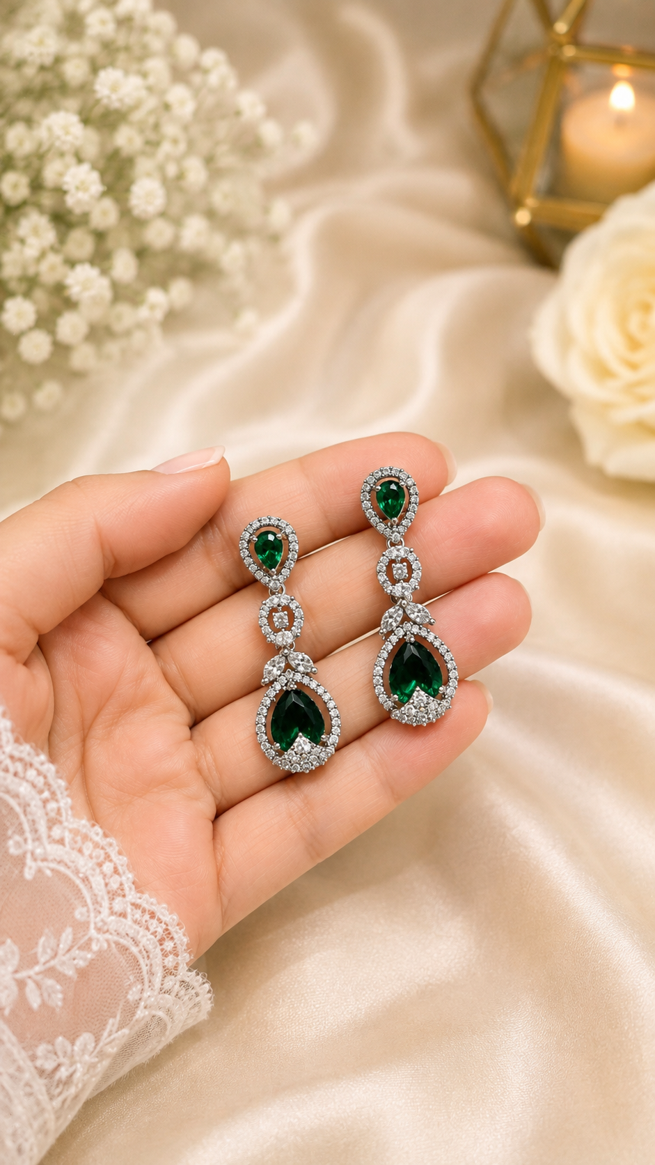 Emerald Green Luxury Jewellery Gift Set