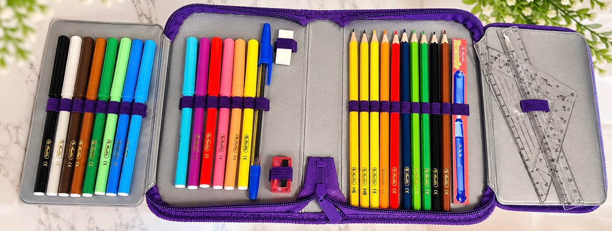 Herlitz Purple Pencil Case