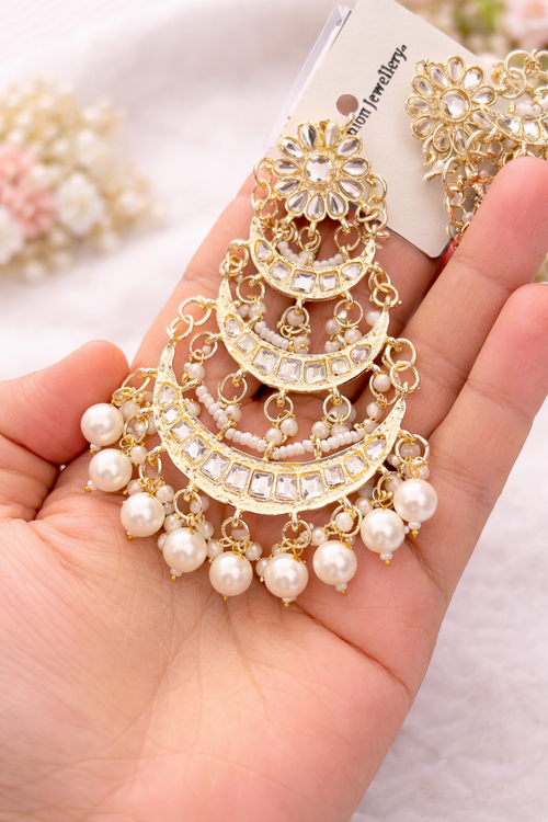 Beautiful Mangtika And Earrings Set