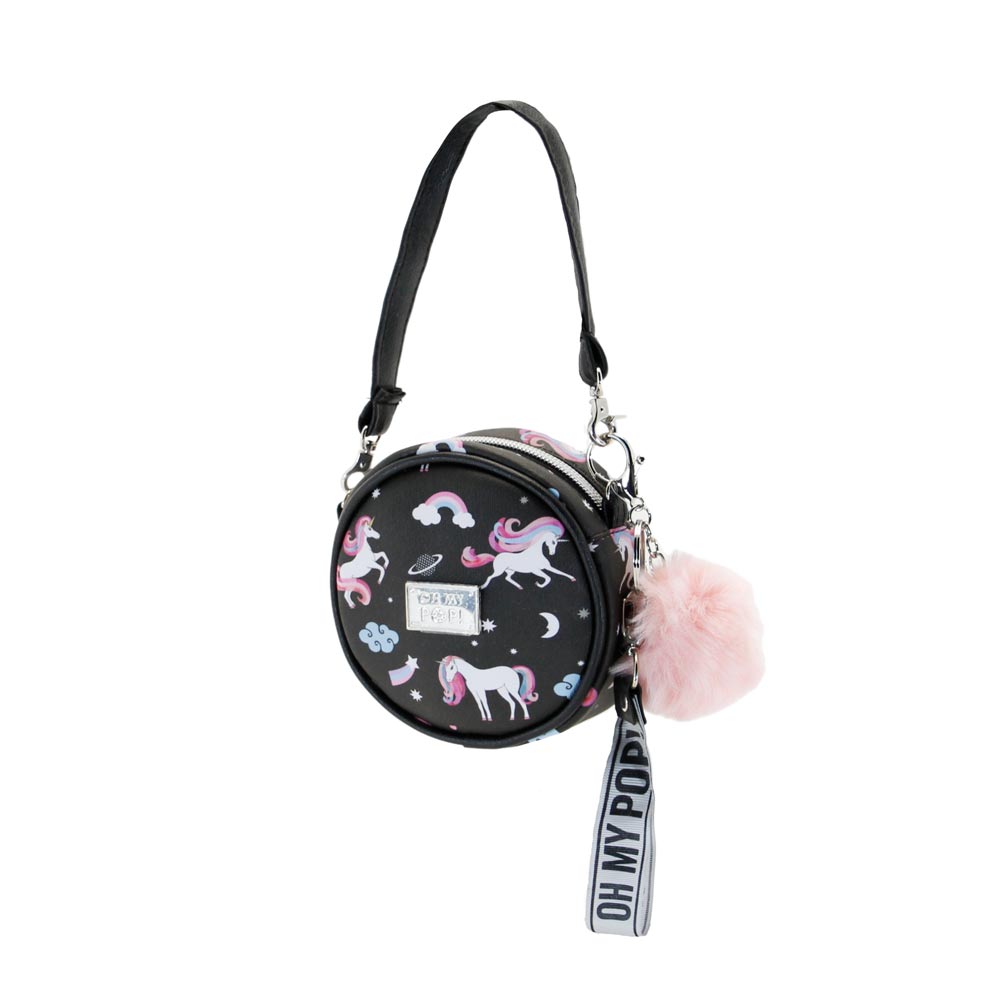 Oh My Pop! Unicorn-Small Round Shoulder Bag